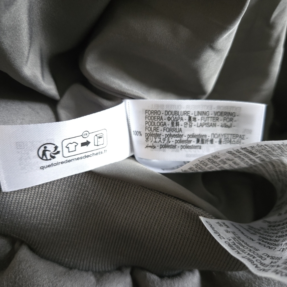 New Zara Oversized Suede Gray Bomber Jacket NWT Medium - Picture 15 of 15